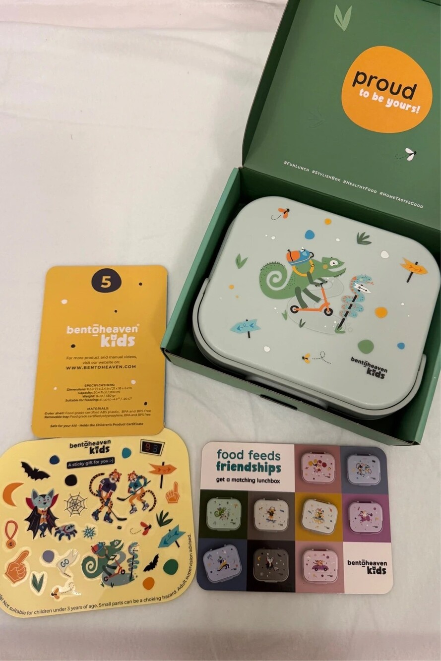 Bentoheaven bento lunch box for kids green